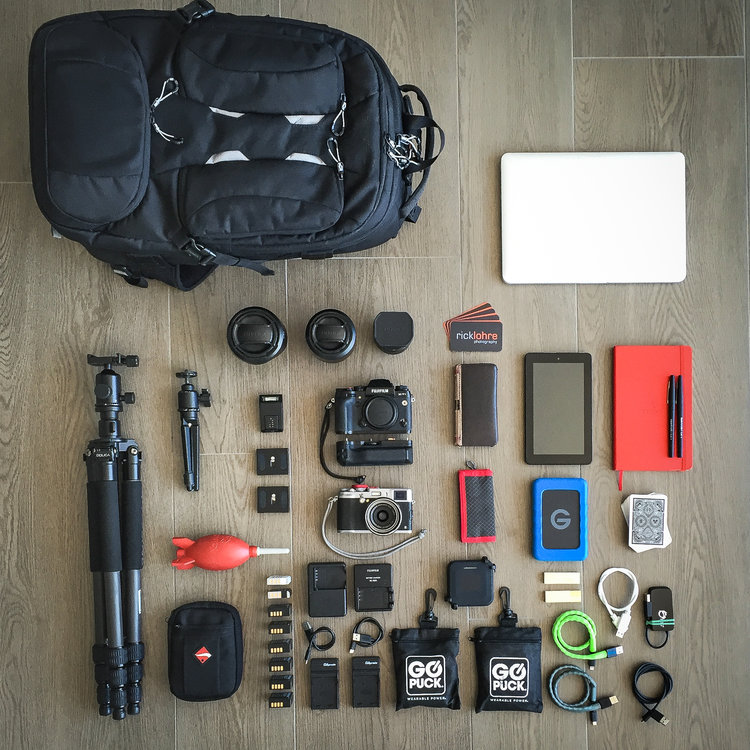  Fujifilm X Series Professional travel gear bag setup... 